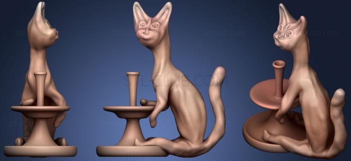3D model Kitten And Fountain (STL)